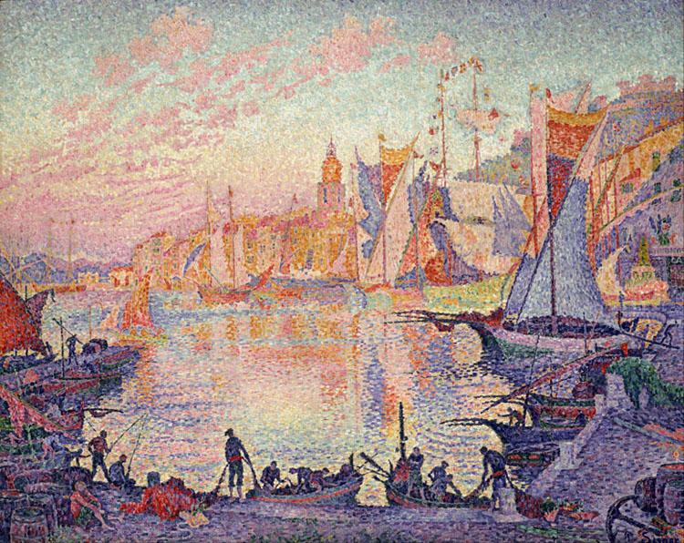 Paul Signac The Port of Saint-Tropez (mk09)